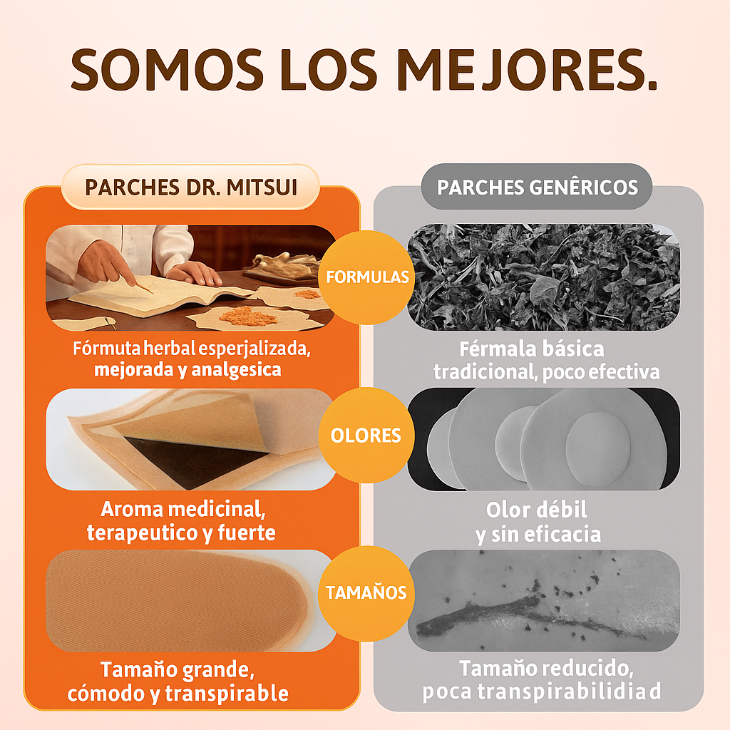 Dr. Mitsui - Parches Térmicos Para el Alivio Natural del Dolor