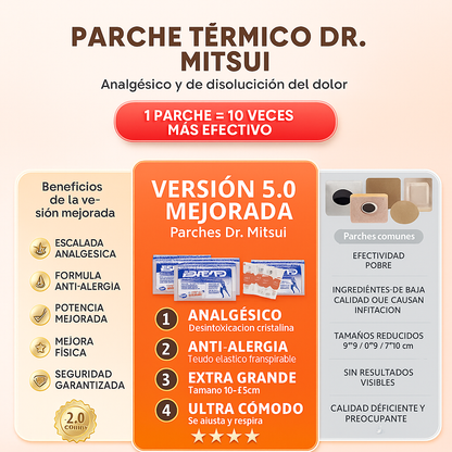 Dr. Mitsui - Parches Térmicos Para el Alivio Natural del Dolor