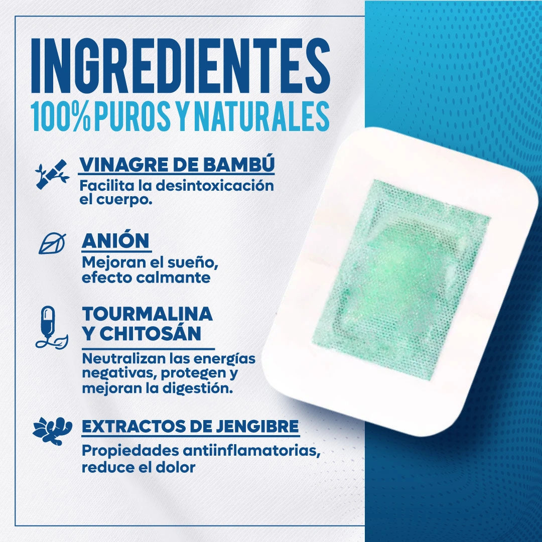 MedPatch® - Parches de desintoxicación, limpia tu cuerpo de toxinas y desinflama