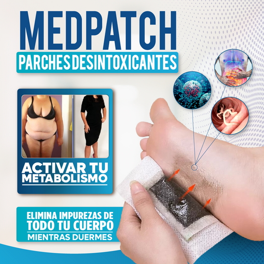 MedPatch® - Parches de desintoxicación, limpia tu cuerpo de toxinas y desinflama