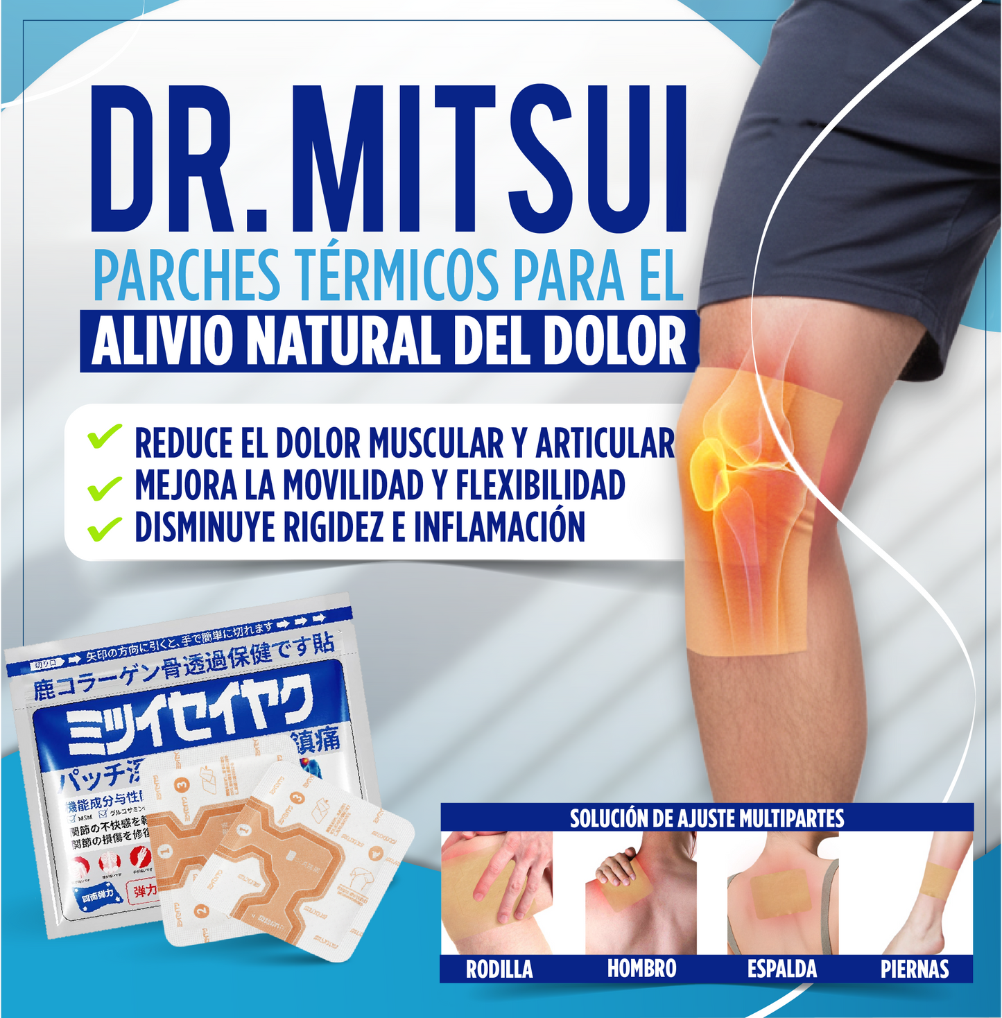 Dr. Mitsui - Parches Térmicos Para el Alivio Natural del Dolor